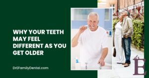 mature man showing teeth and mature couple smiling